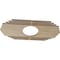 Ekena Millwork Chrysler Wood Fretwork Pierced Ceiling Medallion, Hickory, 18"W x 9"H x 4 3/4"ID x 1/4"T CMWP18X09X0250CSHI - alternate 5